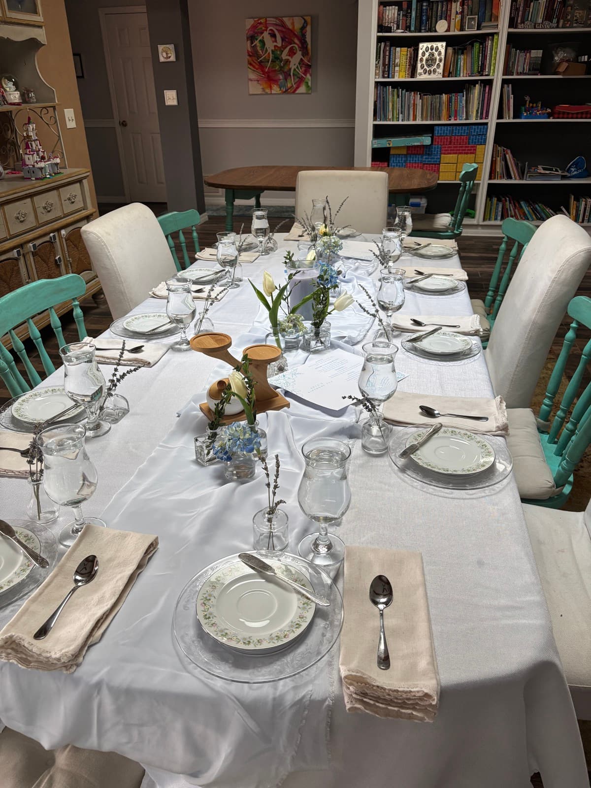 A beautifully styled tea party table