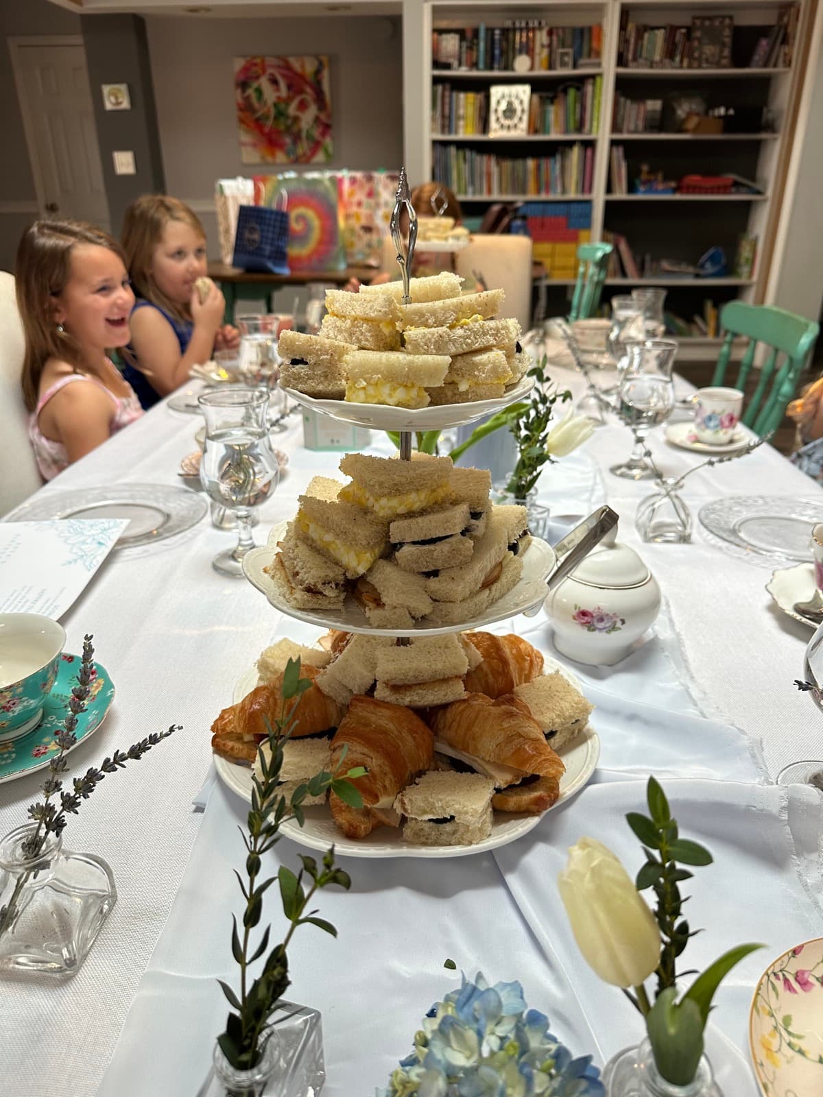 Beautifully prepared tea sandwiches