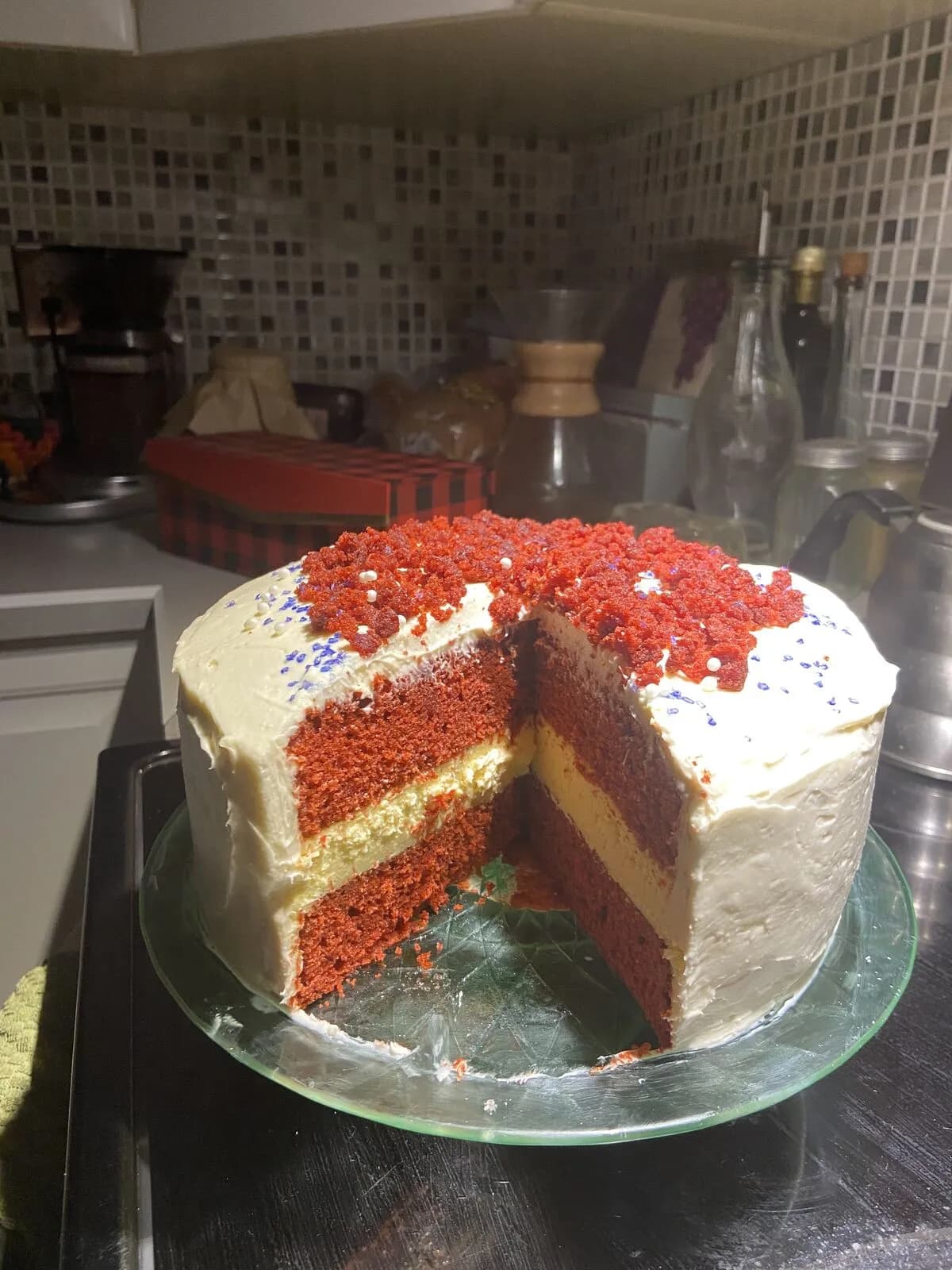 Classic red velvet cake